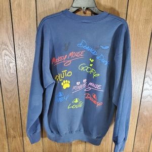 Disney Vintage Disney World Sweatshirt Logo Size Large
